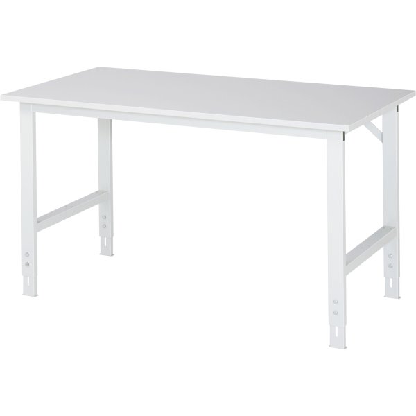 RAU Arbeitstisch 1500x800 H760-1080 M-Platte 22mm l.gr
