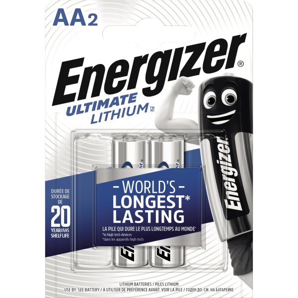 Energizer Batterie Ultimate Lithium 639154 AA Mignon L91 2 St./Pack.