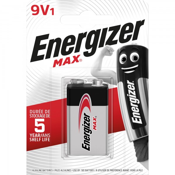 Energizer Batterie Max 9V/E-Block/6LR61