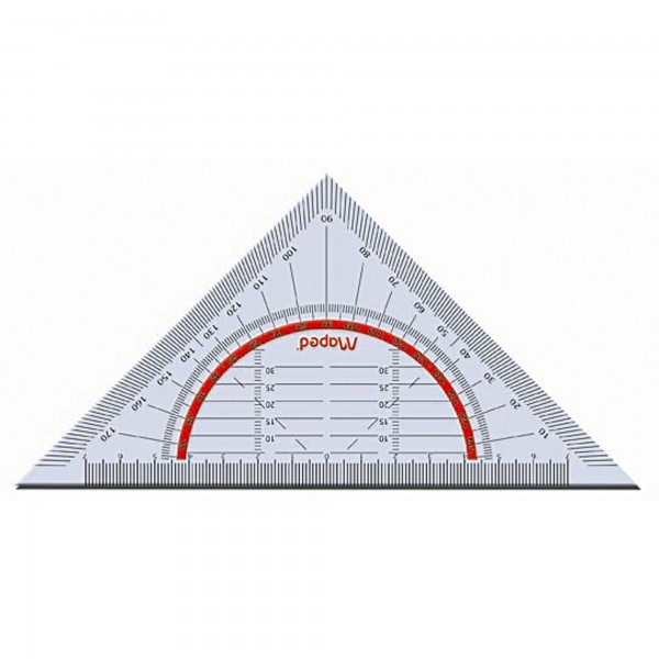 Maped Geometriedreieck Flex M028600 16cm glasklar