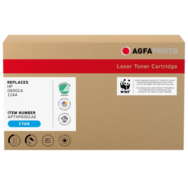 AgfaPhoto Toner APTHP6001AE wie HP Q6001A 124A cyan