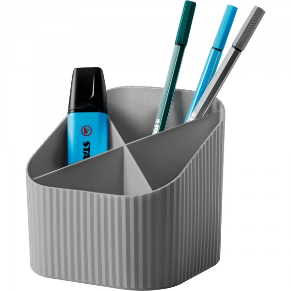 HAN Schreibtischköcher Re-X-LOOP 17238-991 4Fächer RC dunkelgrau