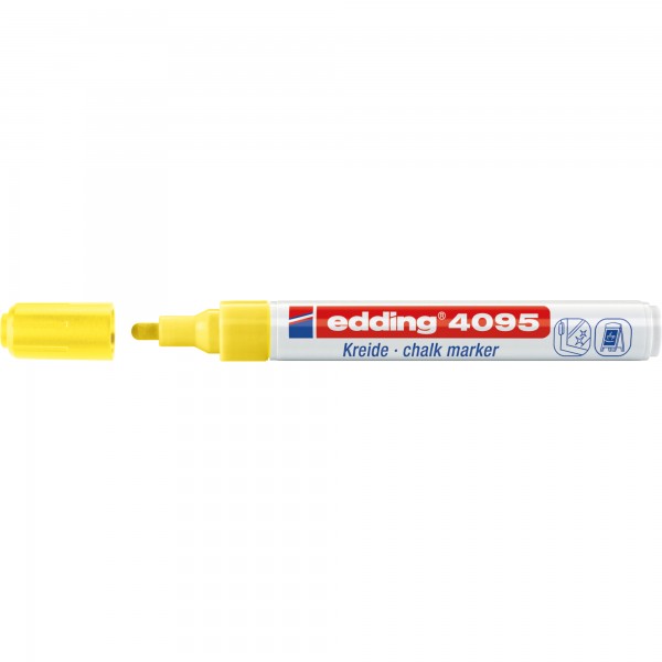 edding Kreidemarker 4095 4-4095065 2-3mm Rundspitze neongelb