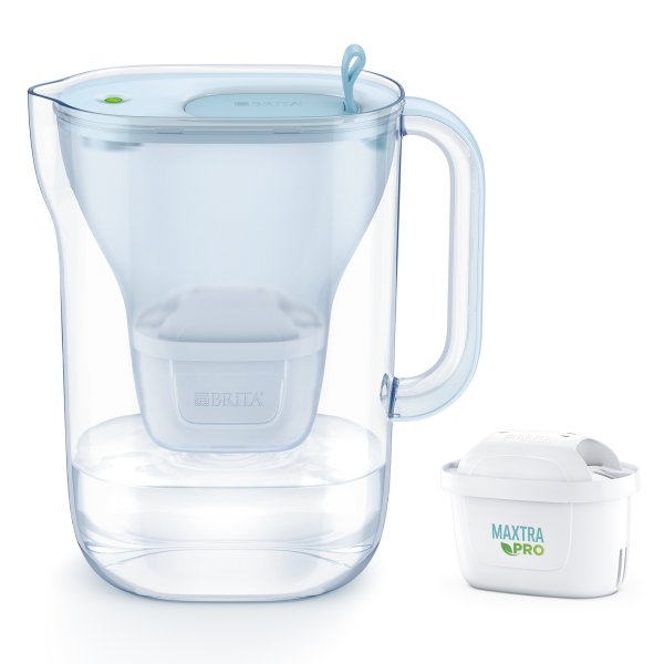 BRITA Wasserfilter Style eco 086213 2,4l inkl. MX PRO gletscherblau