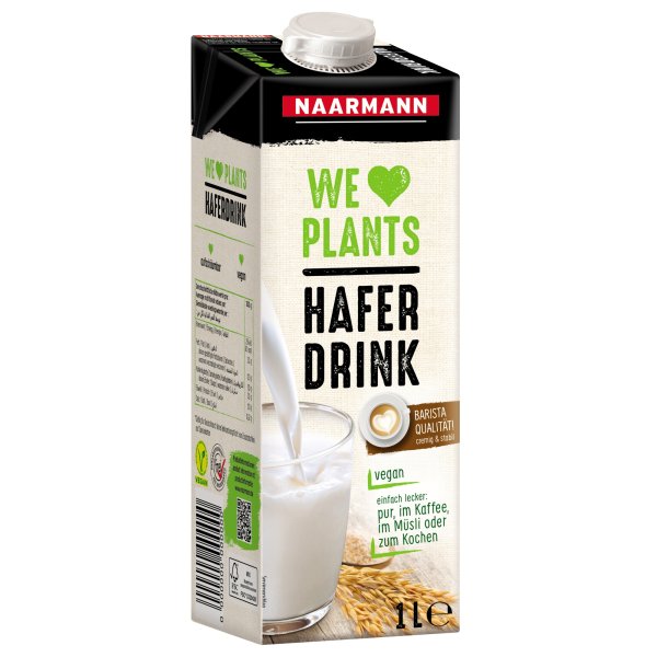 Naarmann Haferdrink 4510 vegan 1l 12 St./Pack.