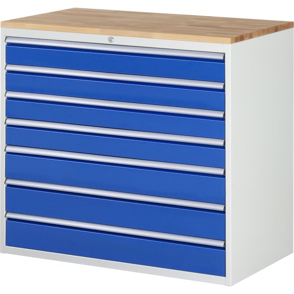 RAU Schrank 7Schübe 1145x650x1035mm lgr/ebl