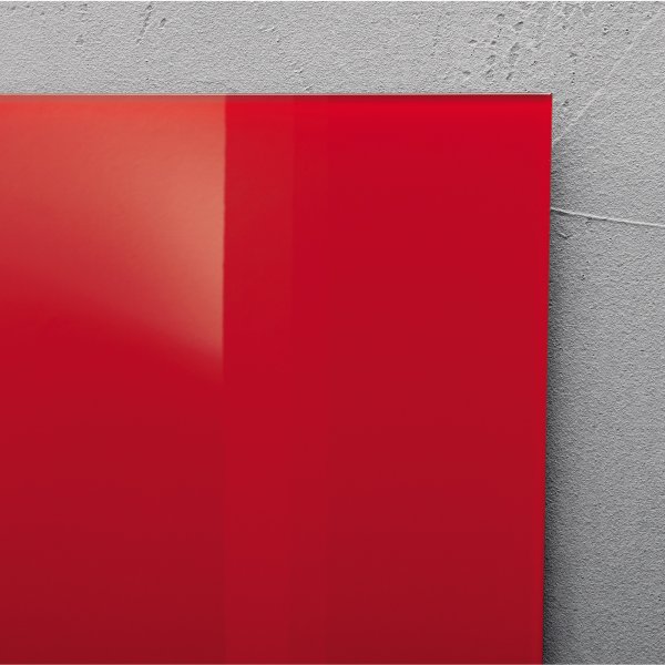 SIGEL Magnetboard Artverum GL202 1000x1000x18mm Glas rot