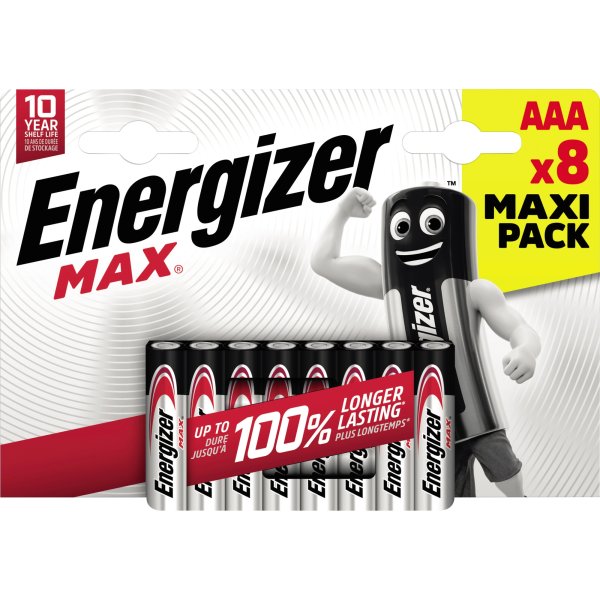 Energizer Batterie Max Alkaline E303324100 AAA LR03 8St.