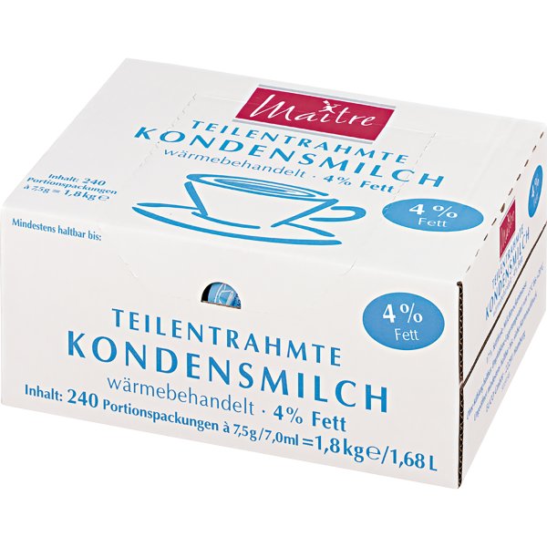 Maitre Kondensmilch 4% 7,5g 240St