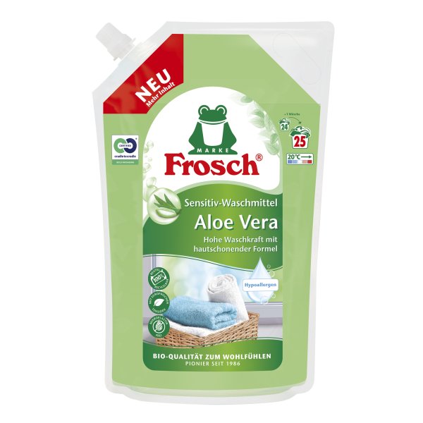 Frosch Waschmittel Nachfüll Aloe Vera Sensitive 25WL 1.5l