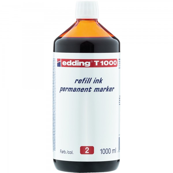 edding Nachfülltusche T1000 4-T1000002 1.000ml rot