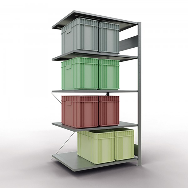 SCHULTE Regal MULTIplus150 12585 Anbau 2.000x1.000x800mm 5Böden vz