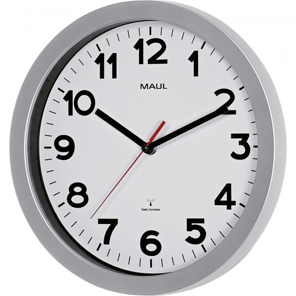 MAUL Wanduhr MAULstep 9053095 30cm silber