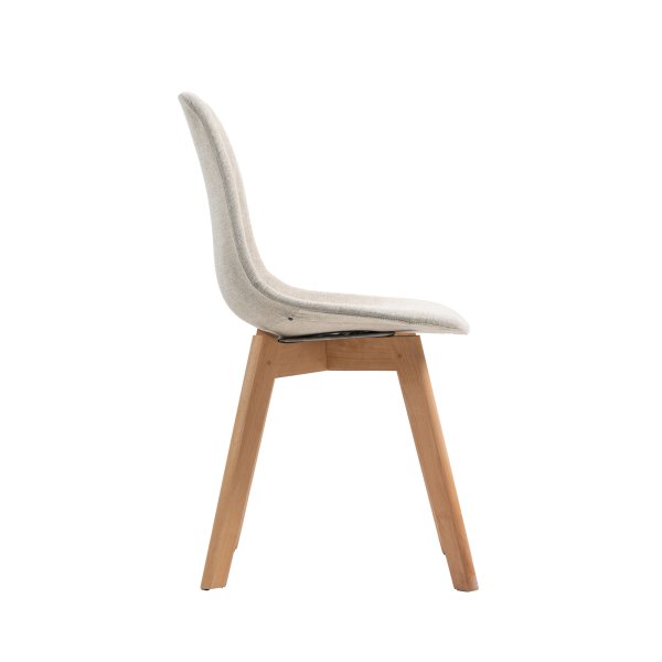 FEROS Stapelstuhl Keeve Polster Holz beige 4St