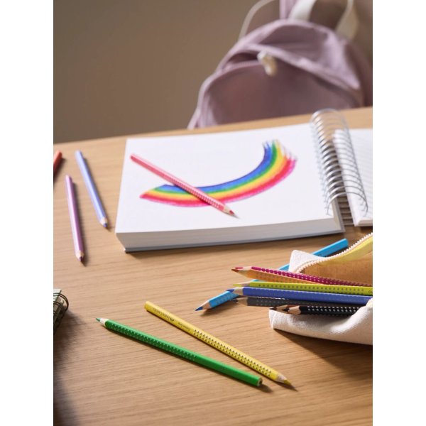 Faber-Castell Buntstift Jumbo Grip sort 8+2St