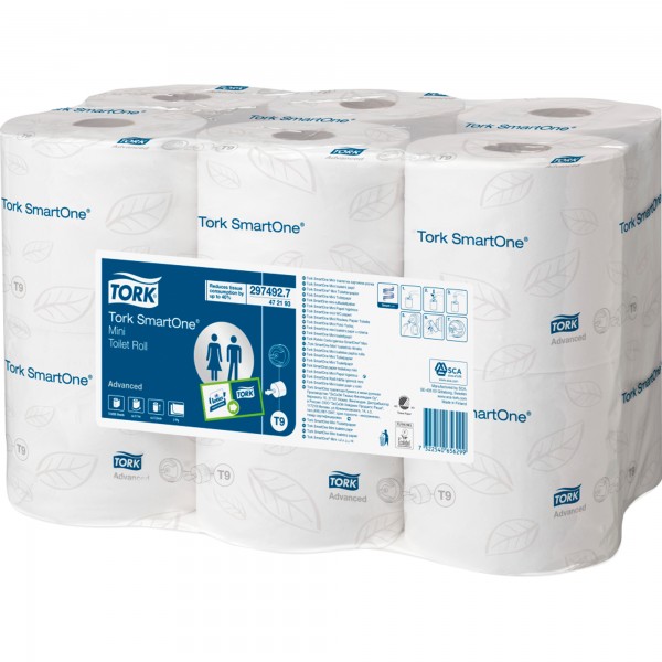 Tork Toilettenpapier Smart One Mini 472193 ws 12 St./Pack.