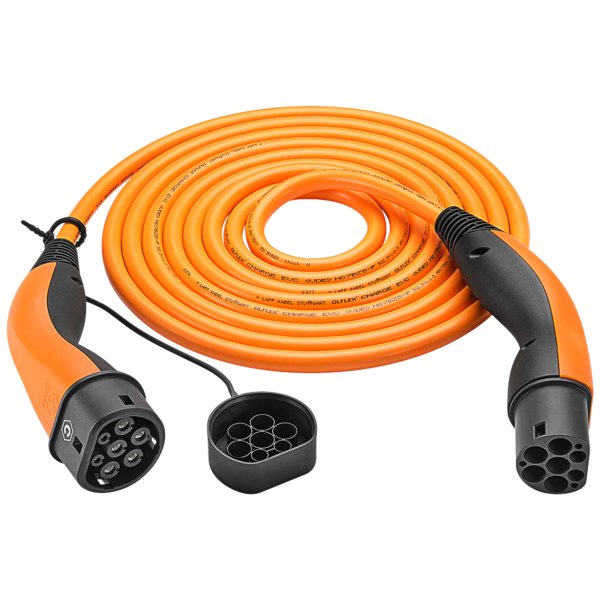 Lapp Ladekabel Helix Typ2 22kW 5m orange
