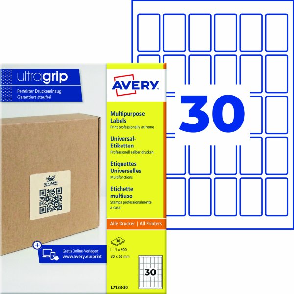 Avery Zweckform Etikett 25x25mm perm 900St