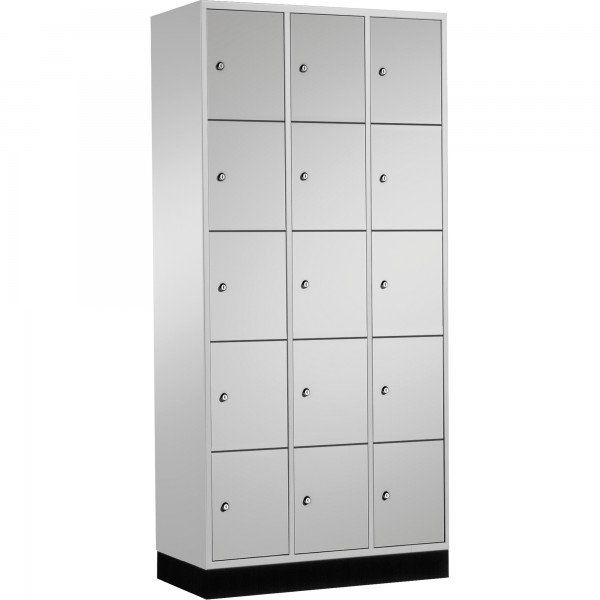 C+P Schließf.schrank 8570301S10004 15Fächer 1950x920x500mm lgr/lgr