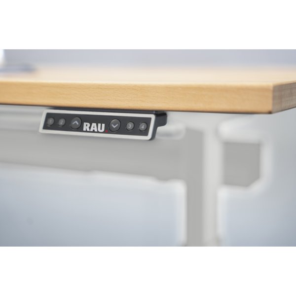 RAU Schreibtisch adlatus 100 1500x800x650-1300 B-Pl lgr