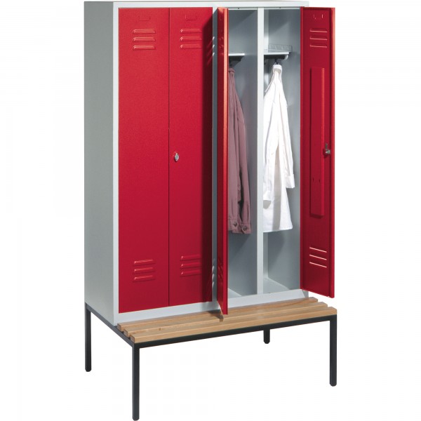 C+P Doppelspind 805240S10025 Sitzbank 4Abteile B1190mm lgr/rrt