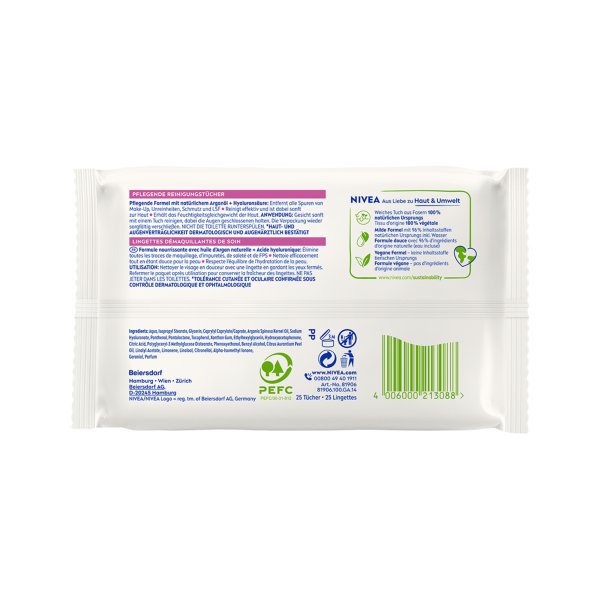 Nivea Reinigungstuch pflegend 25St