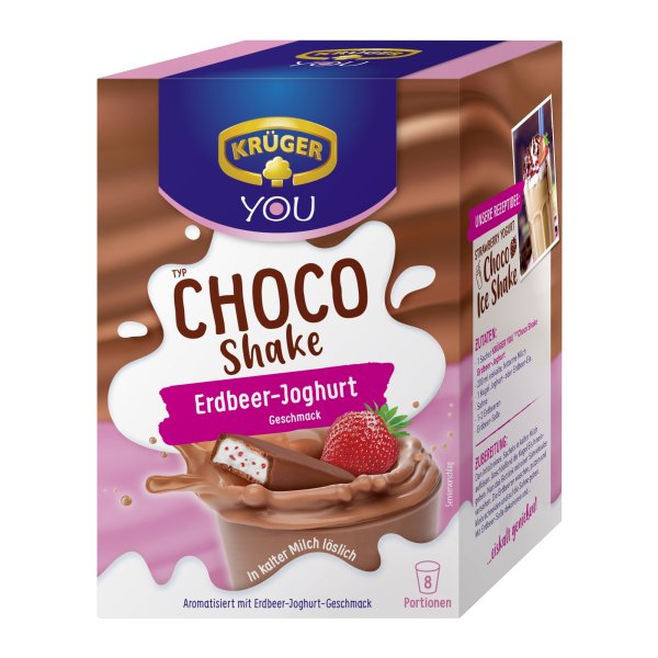 Krüger you Choco Shake Erdbeere-Joghurt 8St