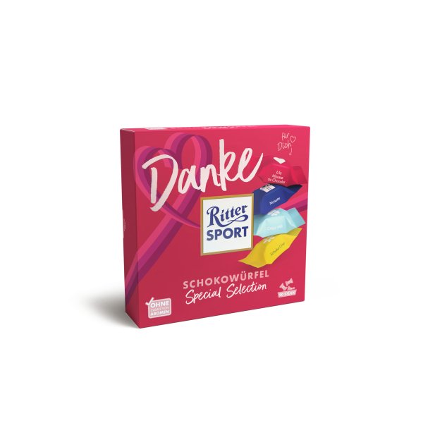Ritter Sport Schoko Wuerfel Danke 155g