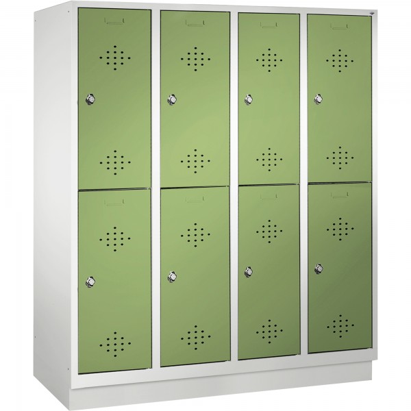 C+P Doppelspind 832042S10096 Sockel 8Fächer B1590mm lgr/rgn