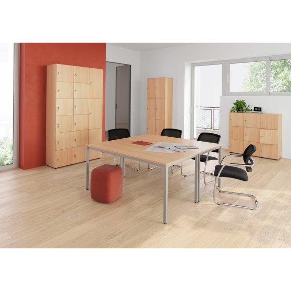 Hammerbacher Schliessfach- schrank 3OH bu/bu 3xDS