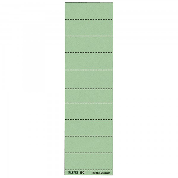 Leitz Beschriftungsschild 19010055 blanko 4zeilig grün 100 St./Pack.