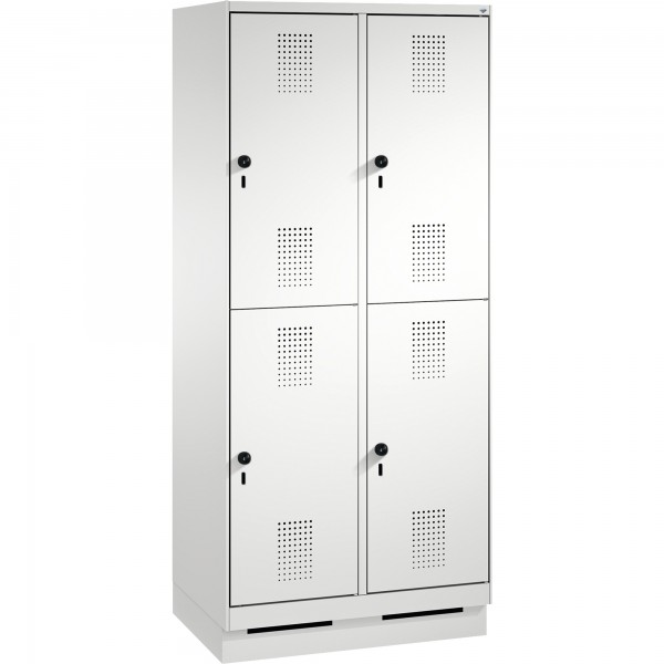 C+P Doppelstockspind 4932022S10060 Sockel 4Fächer B800mm lgr/lgr