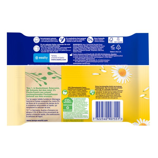 Tempo Feuchtes Toilettenpapier sanft 42St.