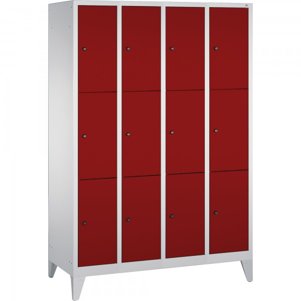 C+P Fächerschrank 8010403S10024 Füße 12Fächer B1190mm lgr/rrt