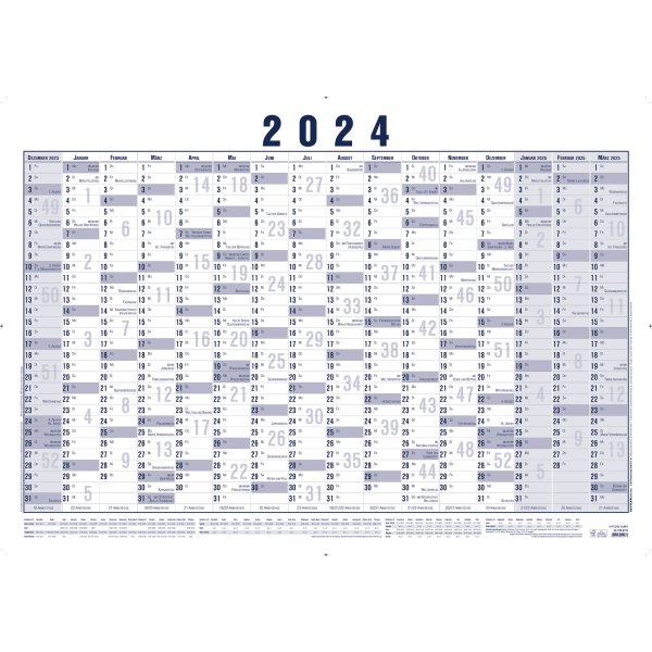 ZETTLER Plakatkalender 918-0015 16M/1S gerollt 5St.