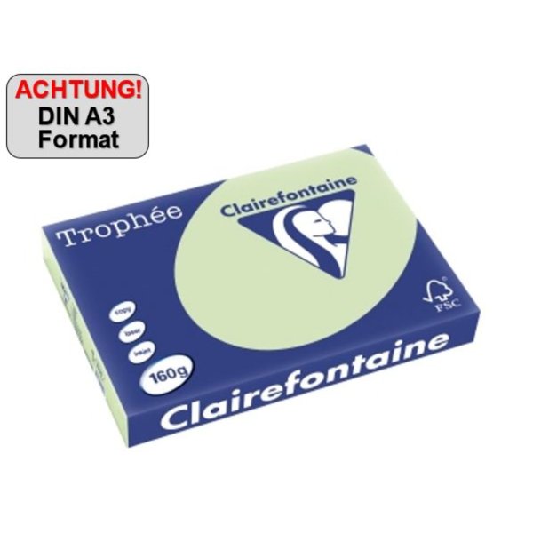 Clairefontaine Kopierpapier 1891C A3 80g grün 500Bl.