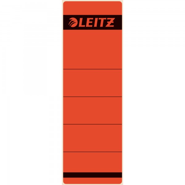 Leitz Ordneretikett 16420025 kurz/breit Papier rot 10 St./Pack.