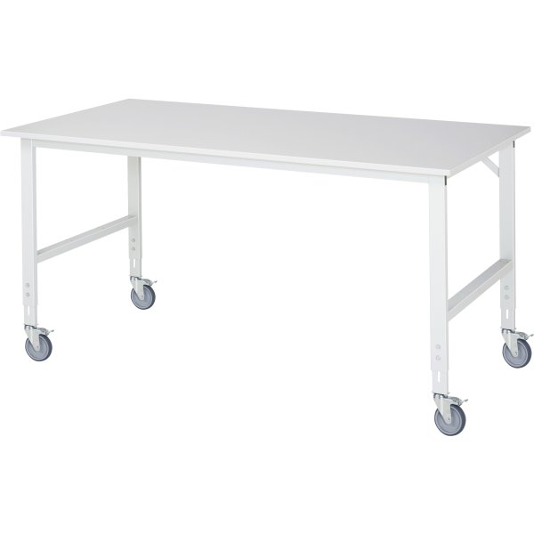 RAU Arbeitstisch Rollen 2000x1000x910-1230 lgr