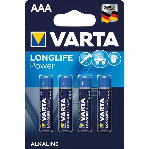 Varta Batterie Longlife Power Micro 04903110414 AAA 1,5V 4 St./Pack.