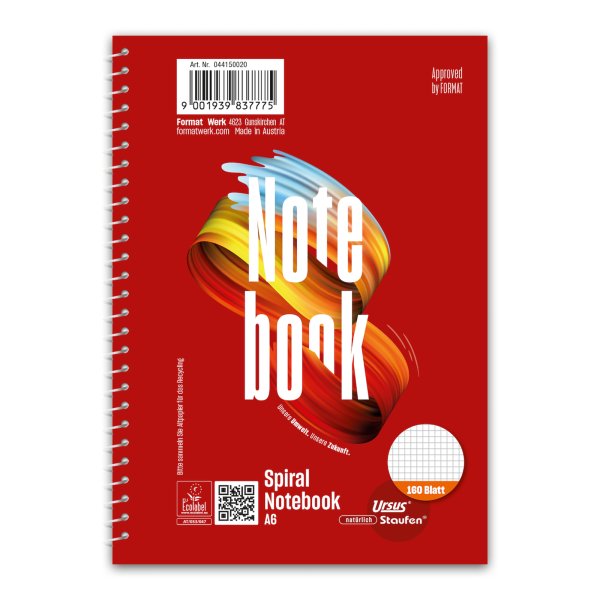 Staufen Collegeblock Style A6 160Bl Lin22 kar