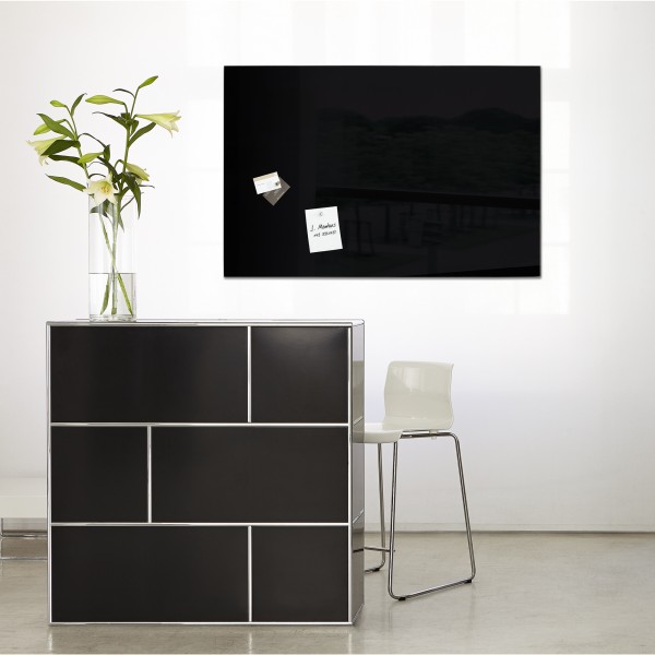 SIGEL Magnetboard Artverum GL130 78x48cm Glas schwarz