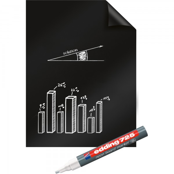 Legamaster Whiteboardfolie Magic Chart PP sw 25Bl