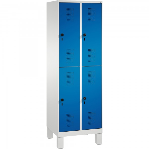 C+P Doppelstockspind 4931020S10006 Füße 4Fächer B600mm lgr/ebl