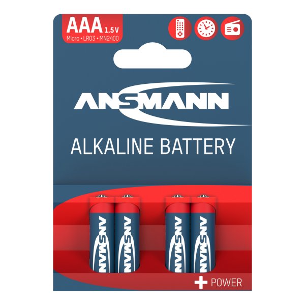 ANSMANN Batterie 5015553 Alkaline Micro LR03 AAA 4St.