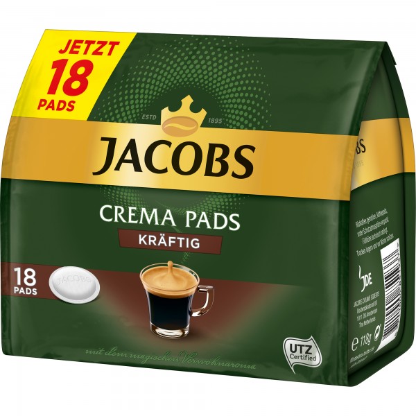 Jacobs Kaffeepad Crema kräftig 18St