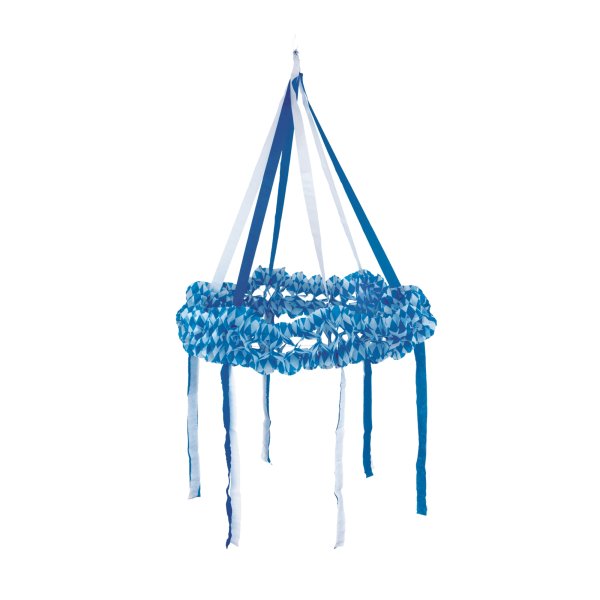 Papstar Dekokranz 75cm bayrisch blau