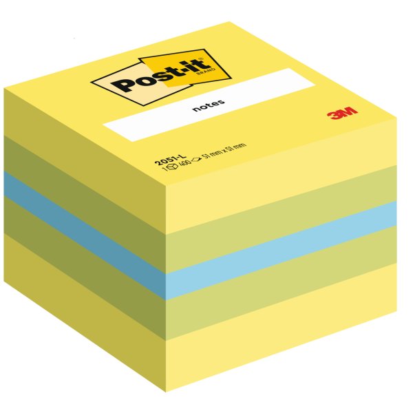 Post-it Haftnotiz Mini Würfel 2051-L 51x40x51mm limone