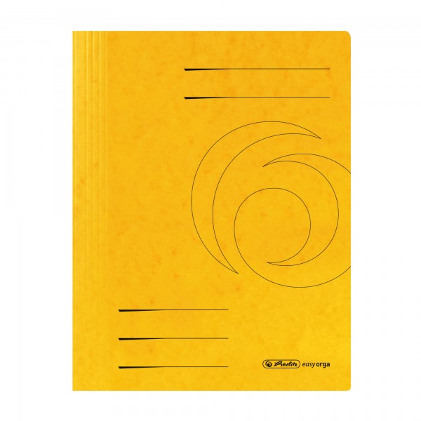 Herlitz Spiralhefter 10903011 DIN A4 Karton gelb