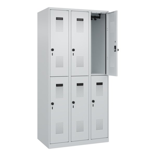 C+P Spind Evolo PLUS Doppel 6Fächer 1850x900x500 lgr/lgr