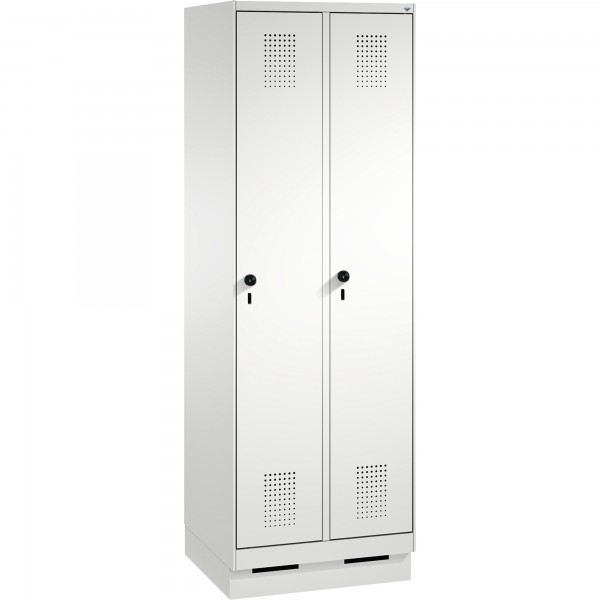 C+P Umkleidespind 4902020S10019 Sockel 2Abteile lgr/lgr